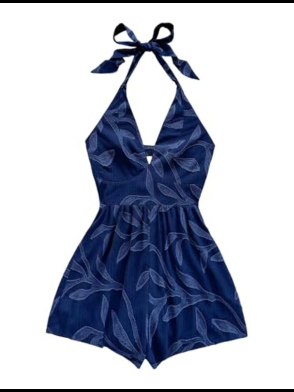 Women's Backless Halter Boho Romper Sleeveless Summer Jumpsuit